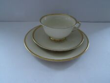 Rosenthal AIDA  Teegedeck 3 teilig Elfenbein mit Goldrand  1473  Kein Retro