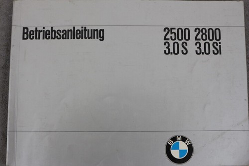 Bmw 2500 2800 3 0s - bmw,