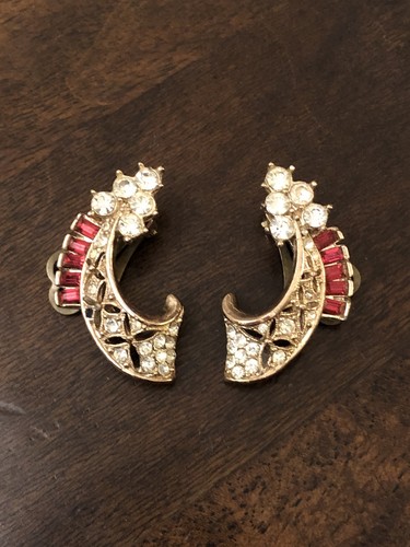 Vintage sternschnuppe ohrclips - vintage,