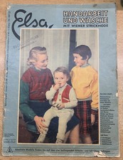 Elsa Handarbeit und Wäsche mit Wiener Strickmode  1952 Heft 10 antik DDR Sammler