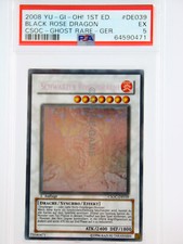 YUGIOH Schwarzer Rosendrache CSOC-DE039 PSA 5 Excellent Ghost Rare 1. Auflage