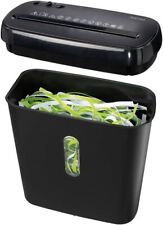 Hama Basic S6 Aktenvernichter - Schwarz Papierschredder Schredder