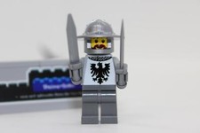 Lego (c) Ritter Figur - Ritter Schwerter - Adler - grau #2 - MOC Custom Druck