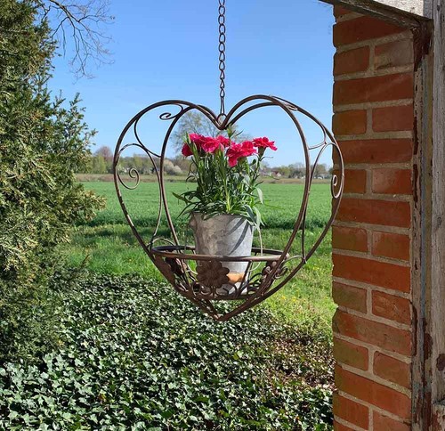Hängekorb herz blumenkorb - hängekorb,