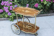 Serviertisch Servierwagen Rollwagen mit Intarsien