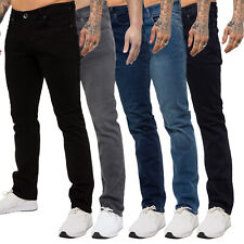 Enzo gerades Bein Herrenjeans normale Passform Stretch Denim Hose Pants alle UK-Größe