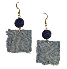 orecchini quadrati riciclo