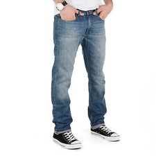 Sequence Drift Denim Pant bright blue washed - Slim Fit - Tapered Cut Jeans Hose