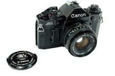 Canon A-1  ohne Asthma, Dichtungen-Spiegeldämpfer neu!Canon Lens FD 50mm 1:1.8