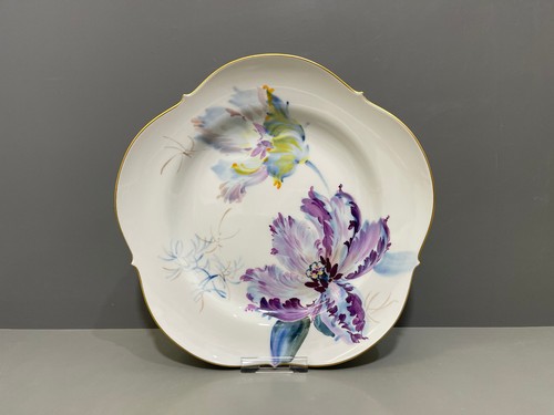 Meissen teller blau bunte - teller,