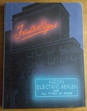 Franco Signs Trade Catalogue. Original Art Deco 1930s Neon Electric Advertising.