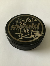 ?EV EISBÄREN REGENSBURG⚪️signierter EISHOCKEY PUCK - EWALD SPORT - 2001/2002
