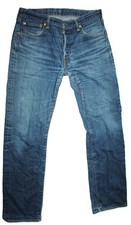 LEVI'S 501 Herren Jeans W33 L34 BLau Denim Regular Straight 14501-0034