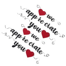  2er-Set Glitzerbanner „Wir