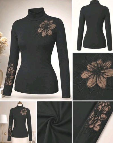 Damen mesh rollkragen - damen,