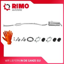 für Peugeot 206 1.6i 16V 80kW (2000-2005) Cabrio Auspuffanlage Rohr Auspuff