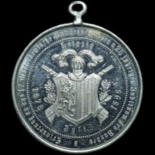 SCHÜTZEN: Alu-Medaille 1898