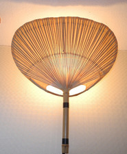 Original-Wandleuchte Ingo Maurer  Uchiwa Fächerleuchte  Bambus & Reispapier