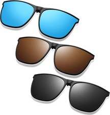 3 Stück Clip on Sonnenbrille