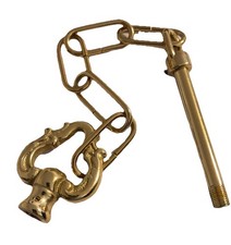 Alter Lampen-Aufhängung mit Kette 18K Vergoldet Messing/gold