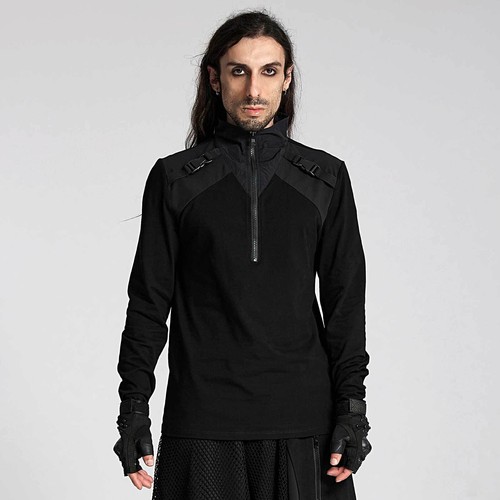 Punk rave techwear top cyber - rave,
