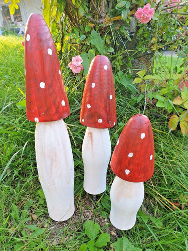 Xxl holz pilze - deko, dekoration