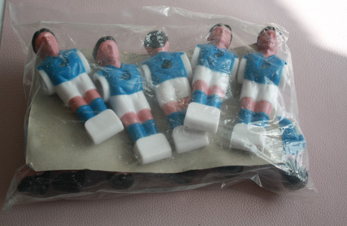 Kickerfiguren 11x blau weiss - kickerfiguren,