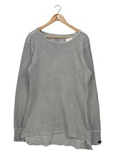 BOOM BAP Herren Pullover Grau Gr. 46/S Casual Basic Baumwolle Langarm