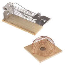 Lebendfalle Drahtkastenfalle Mausefalle Rattenfalle Nager Tierfalle Mäuse Holz