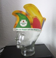 Vintage SCHWABEN BRÄU Narrenkappe m. Spruch Sammlerstück Reklame Fasnet Fasching
