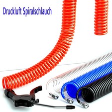 Druckluft Spiralschlauch 3m 6m 9m Druckluftschlauch 8x5 10 x6.5 12x8 Schlauch PU