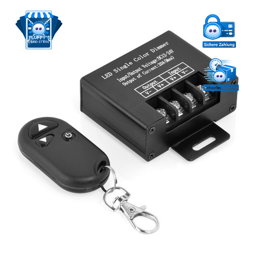 Led funk dimmer 12v 24v - led,