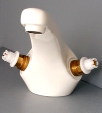 Grohe Florida Zweigriff Waschtischarmatur weiß ohne Griffe weiß 21610L00