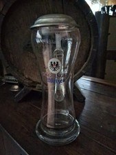 Weizenglas mit Zinndeckel