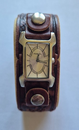 Fossil damen uhr mit - fossil, braunem