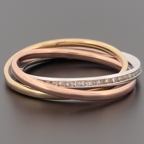 Puzzle ring mehrfarbig - 9, kt