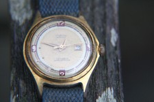 ADORA  Datum  Alte Herrenarmbanduhr mit Datumsanzeige 17 jewels