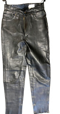 !!  Butterweiche Echt-Lederhose Lederjeans  Gr: 34 schwarz  9545