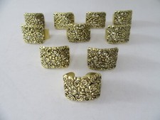 je 10 Stück vintage Metall Serviettenringe Shop-Auswahl  hochwertig Neu