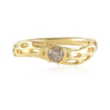 Champagner-Diamant-Ring aus
