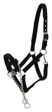 Halfter mit Kette Sicherheitshalfter Horse Guard schwarz NEU