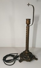 alter Lampenfuß Messingguss Tischlampe Stehlampe Schreibtischlampe Lampe Leuchte