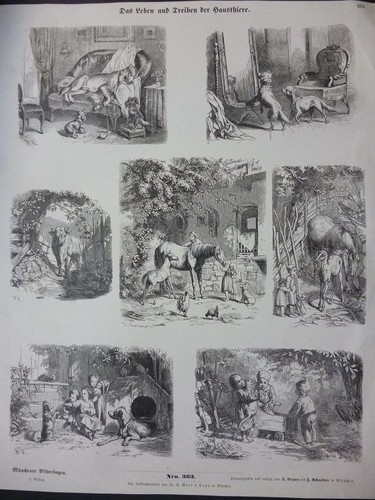 Orig holzstich münchener - orig., holzstich:
