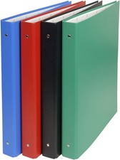 Exacompta 52432E Ringbuch (Festem-Karton, PVC, 4 Ringe, 1 Ringbuch in rot