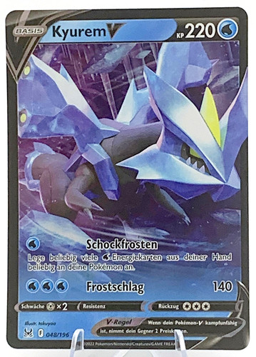 Pokemon karte kyurem v - karte:,