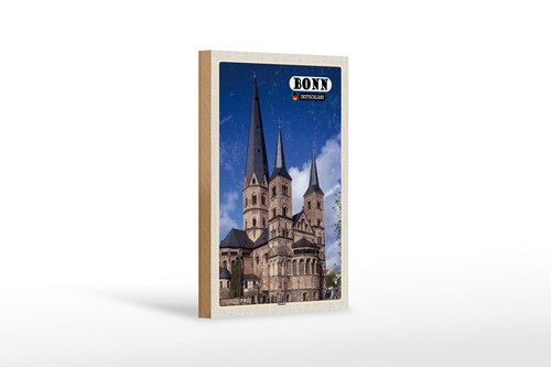 Holzschild städte bonn - holzschild,