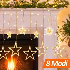 Sterne Deko Innen LED Vorhang