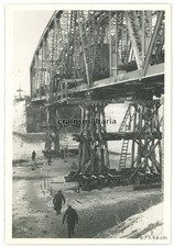 Orig. Foto Brückenbau an