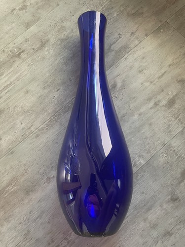 Vintage glasvase blau cm - vintage, 40