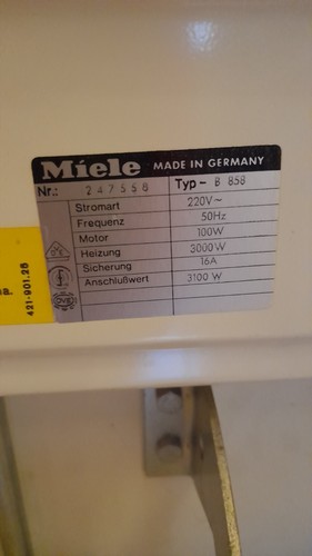 Heissmangel miele b858 - heissmangel, zustand